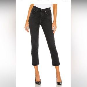 AGOLDE Riley High Rise Straight Crop in Panoramic Size 28 - NWT